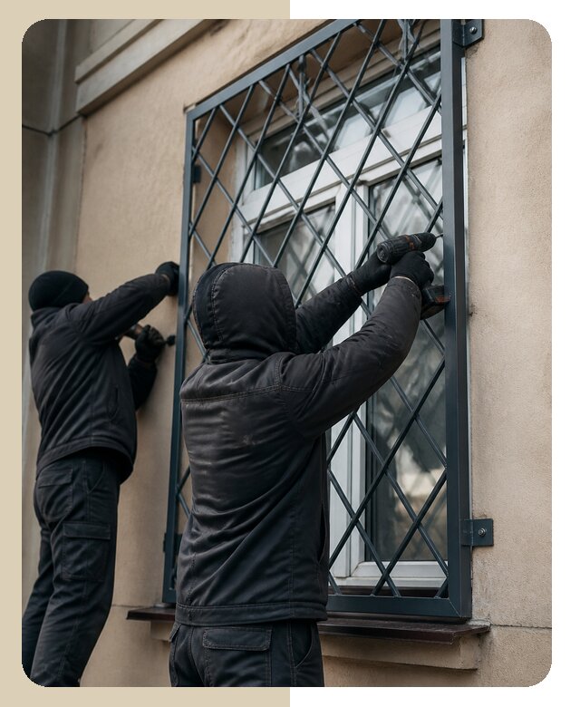 Установка антивандальных решеток на окна в Соколе